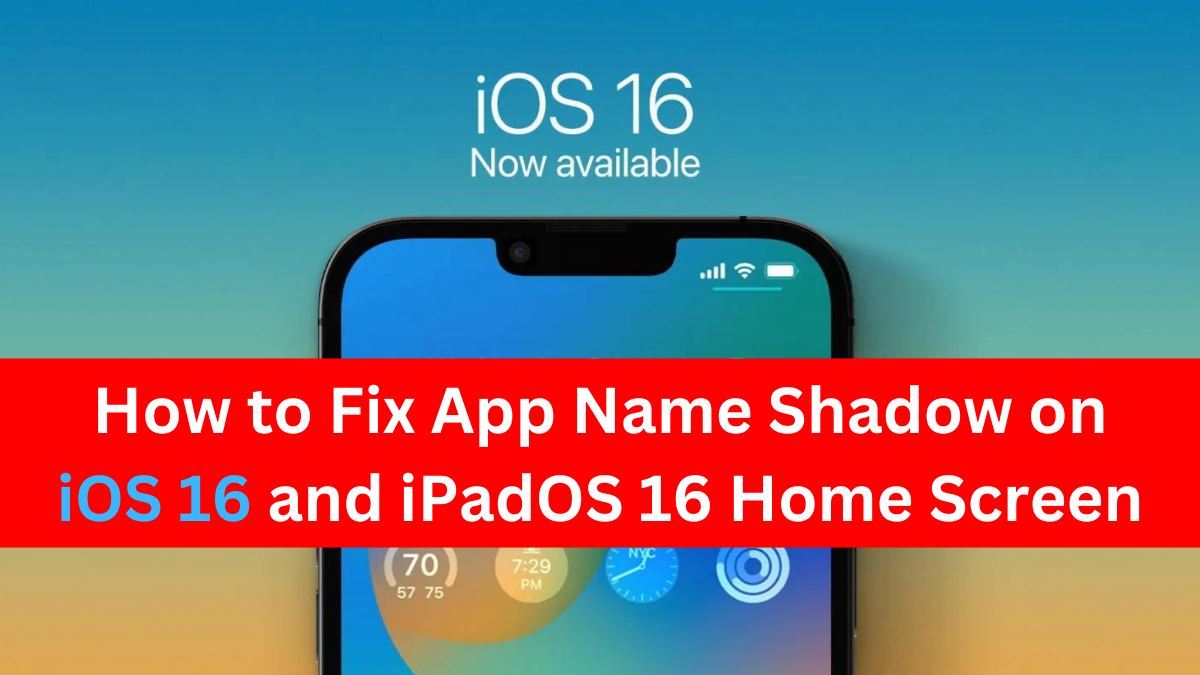 Fix App Name Shadow in ios16